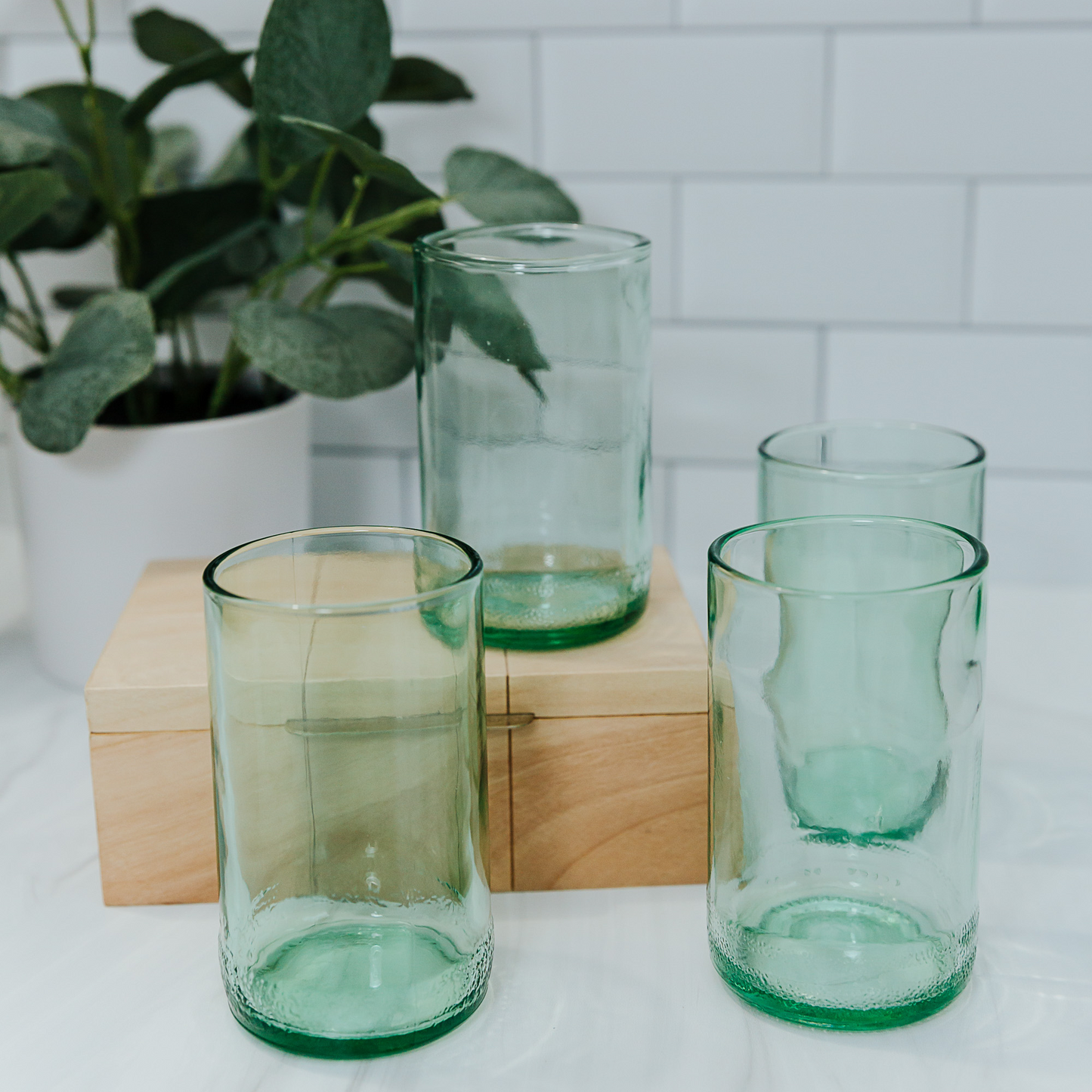 Twin Upcycled Glass Cups (Set of 2)