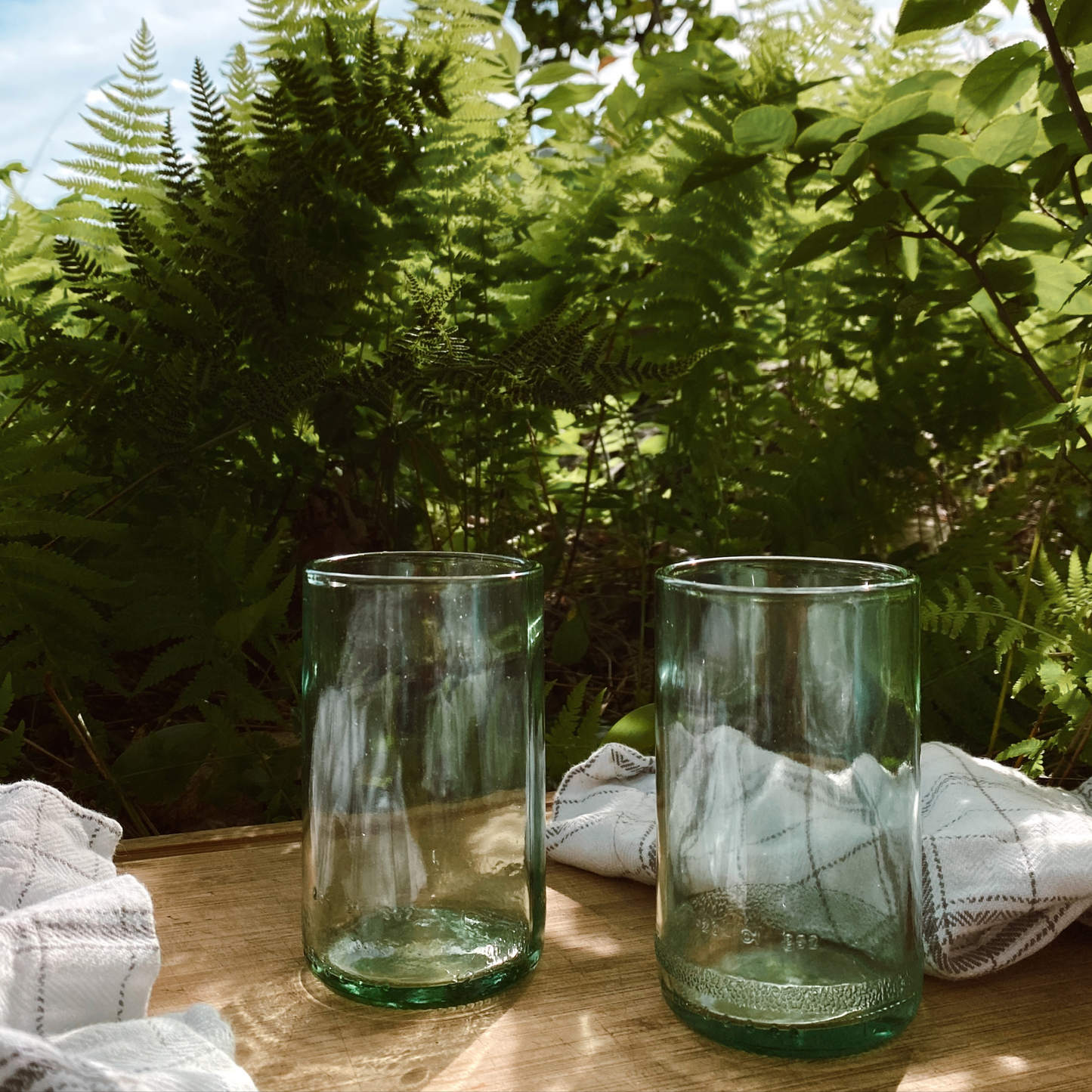 Twin Upcycled Glass Cups (Set of 2)