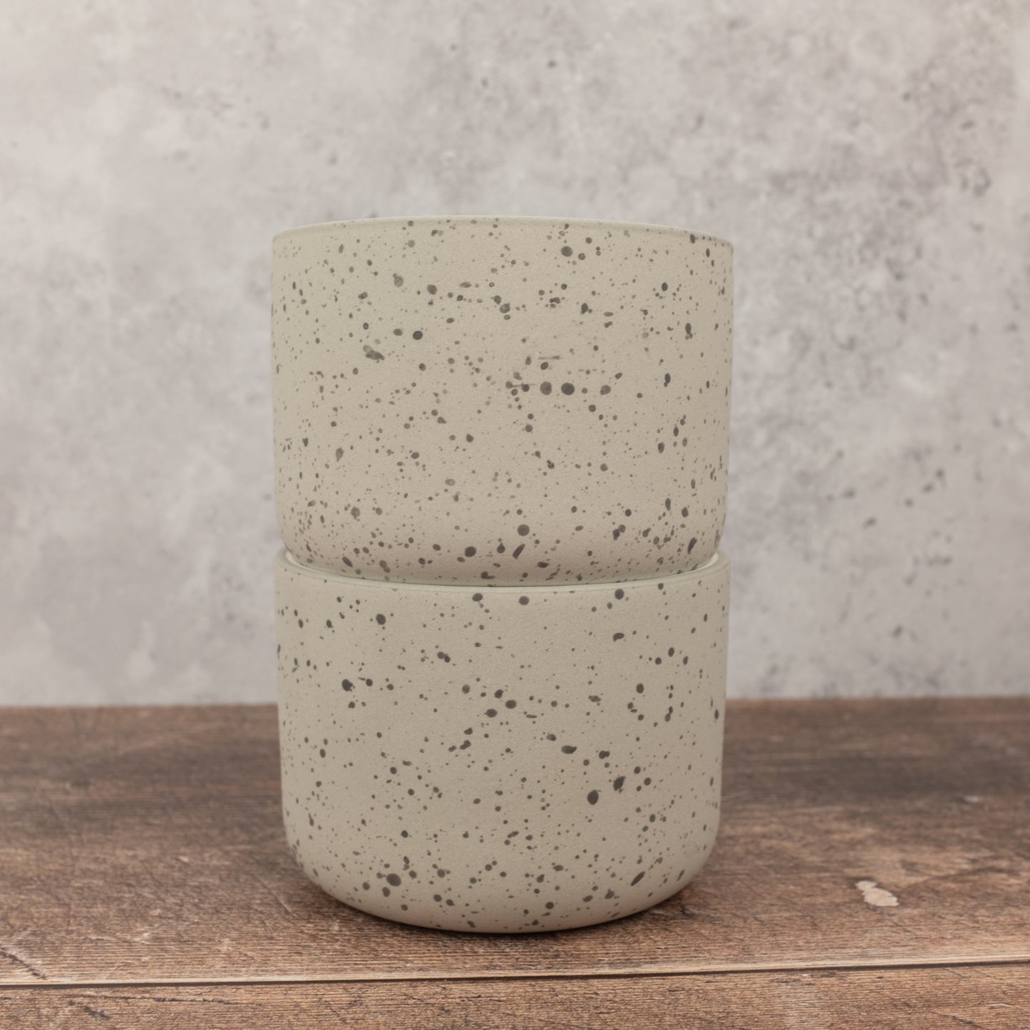 Stoneware cappuccino cup - Speckle