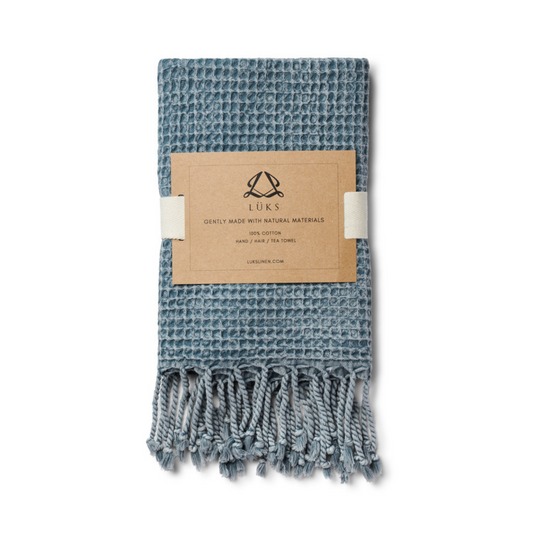 Rulo Stonewashed Cotton Towels - Denim